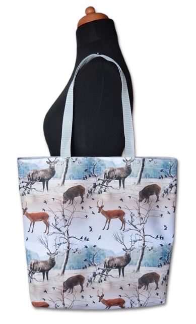 Látková nákupní taška lesní zvěř