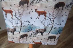 Látková nákupní taška lesní zvěř