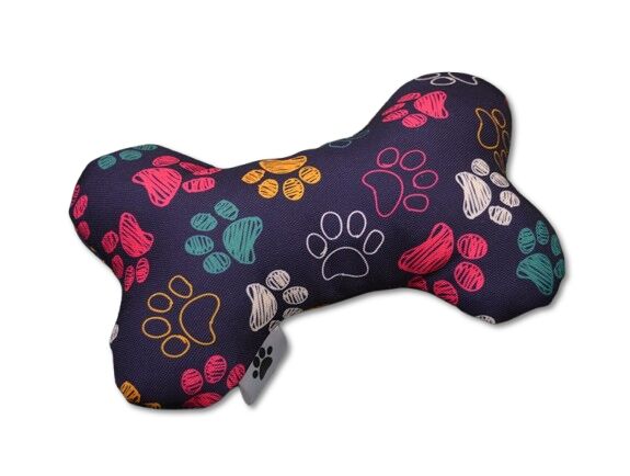 Textilní hračka pro psa kost