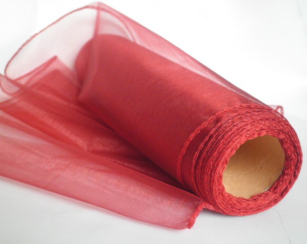 Bordo organza obšitá šíře 21cm návin 10m