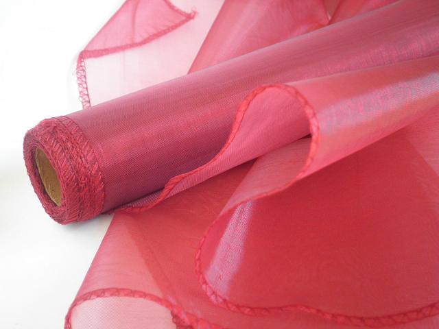 Organza obšitá šíře 40cm návin 9m - bordo