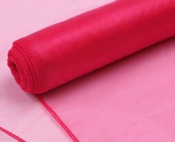 Organza obšitá 21cm návin 10m - růžová malina