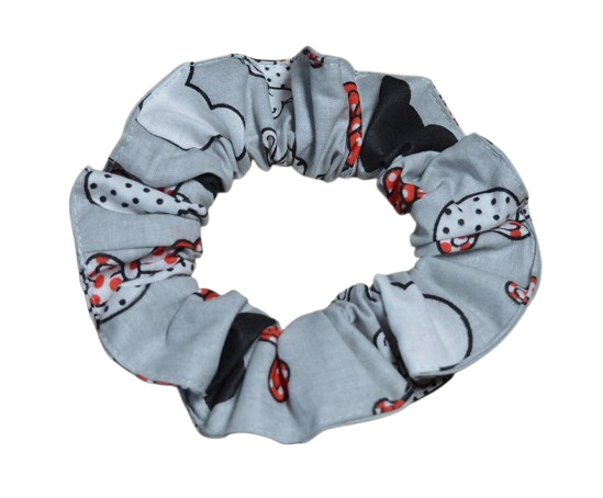 Bavlněná scrunchie gumička do vlasů Minnie