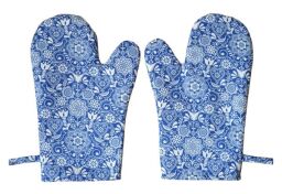 Kuchyňská chňapka modrá Folklor 2 ks