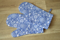 Kuchyňská chňapka modrá Folklor 2 ks