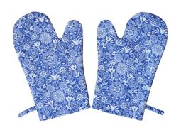 Kuchyňská chňapka modrá Folklor 2 ks