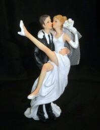 Figurka na svatební dort - nevěsta a ženich
