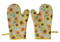 Kuchyňské chňapky rukavice Slunečnice 2 ks