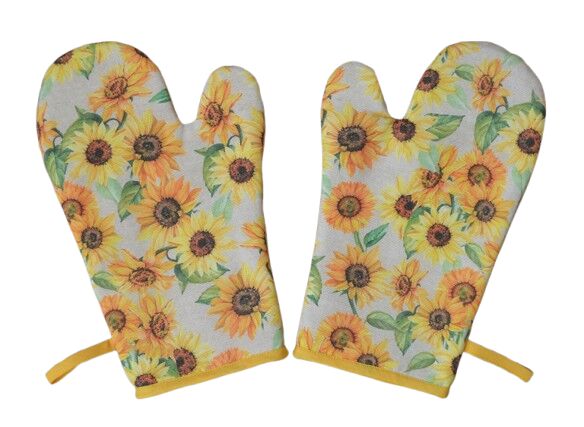Kuchyňské chňapky rukavice Slunečnice 2 ks