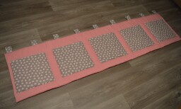 Velký kapsář za postel 200x50 cm Srdíčka