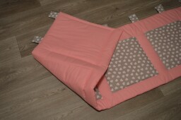 Velký kapsář za postel 200x50 cm Srdíčka