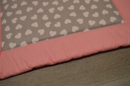 Velký kapsář za postel 200x50 cm Srdíčka