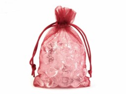 Dárkový pytlík 10x15 cm organza - bordo