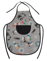 Dětská bavlněná zástěra Herní motiv