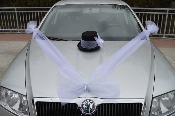 Organza - mašle z organzy na auto
