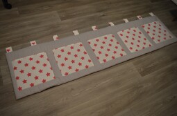 Velký kapsář na stěnu 200x50 cm Hvězdička