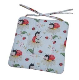 Podsedák na školní židli 34x34 cm Berušky na bílé