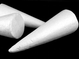 Polystyrenový kužel 7x19 cm