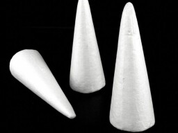 Polystyrenový kužel 7x19 cm