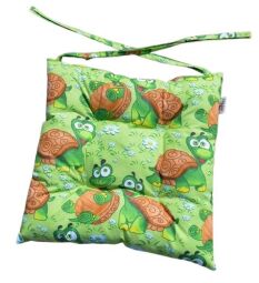 Podsedák na školní židli 33x33 cm želvy na zelené