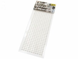 Samolepící perly na lepícím proužku 4 mm - bílá