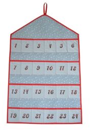 Textilní adventní kalendář na pověšení