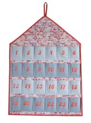 Závěsný textilní adventní kalendář 