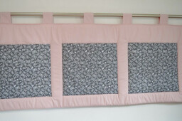 Velký kapsář 200x50 cm motýlci na starorůžové