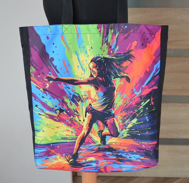Nákupní taška na rameno Energie a barvy pohybu