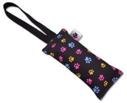 Pešek pro psy Barevné tlapky na černé