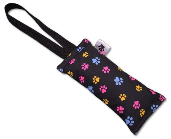 Pešek pro psy Barevné tlapky na černé