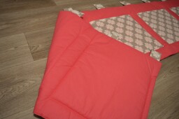Kapsář na zeď 200 x 50 cm malinově růžová Čtyřlístek