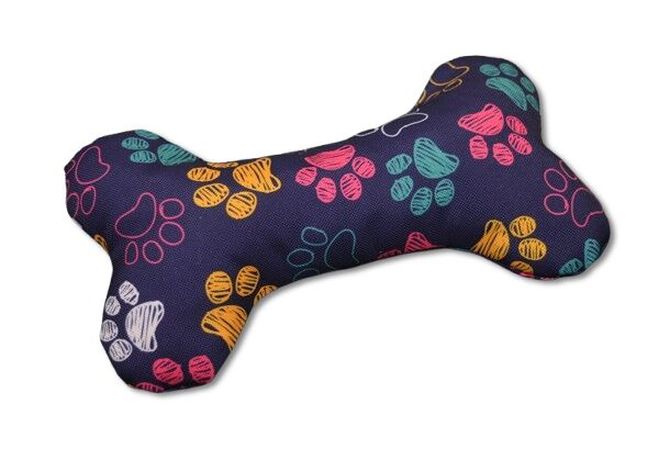 Textilní hračka pro psa pískací kost