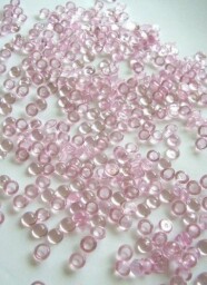 Akrylové granulky (čočky) - růžová
