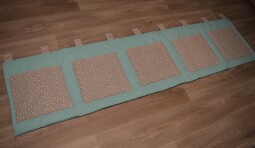 Velký kapsář za postel 200x50 cm mentolová Hvězdička