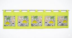 Velký kapsář na zeď 200 x 50 cm limetkové zelená dinosauři