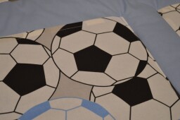 Fotbalový kapsář na zeď 198x50 cm - světle modrá Fotbal