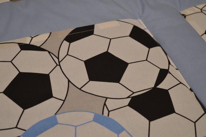 Fotbalový kapsář na zeď 198x50 cm - světle modrá Fotbal