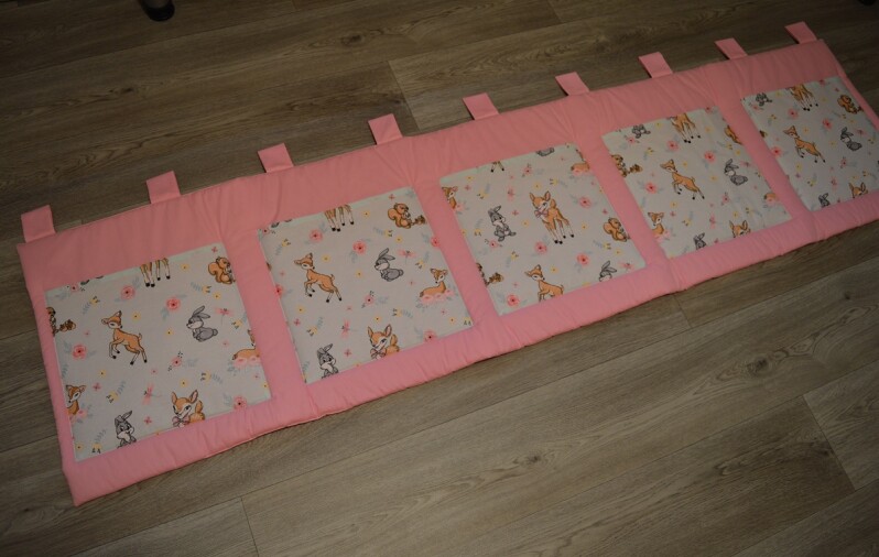 Velký kapsář na zeď 200x50 cm Zajíc a srnka