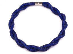 Dutinkový náhrdelník kroucený modrá berlínská