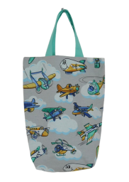 Dětská bavlněná nákupní taška Letadla