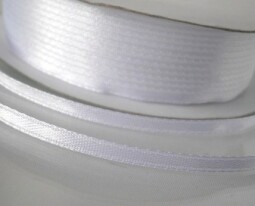 Atlasová stuha 3 mm - bílá