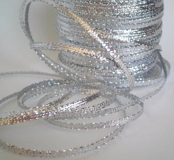 Stuha DUKO šíře 3mm - stříbrná