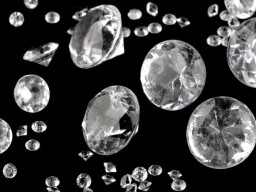 Broušené kameny/diamanty - čirá