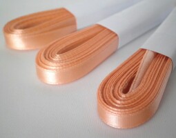 Atlasová stuha 6mm - oranžová (5 metrů)