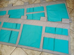 Kapsář na zeď šedá/mentol 2 ks ZAKÁZKA