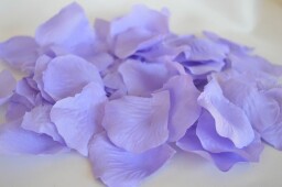 Okvětní plátky růží látkové - fialková 100 ks
