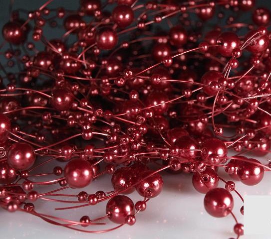 Bordo perly na silonu