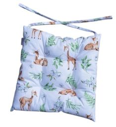 Podsedák na židli do školy 33x33 cm srnky na bílé