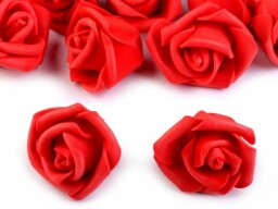 Pěnová růže Ø4 cm - červená